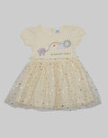 Pipiniko Short Sleeve Midi Dress Newborn Gajah