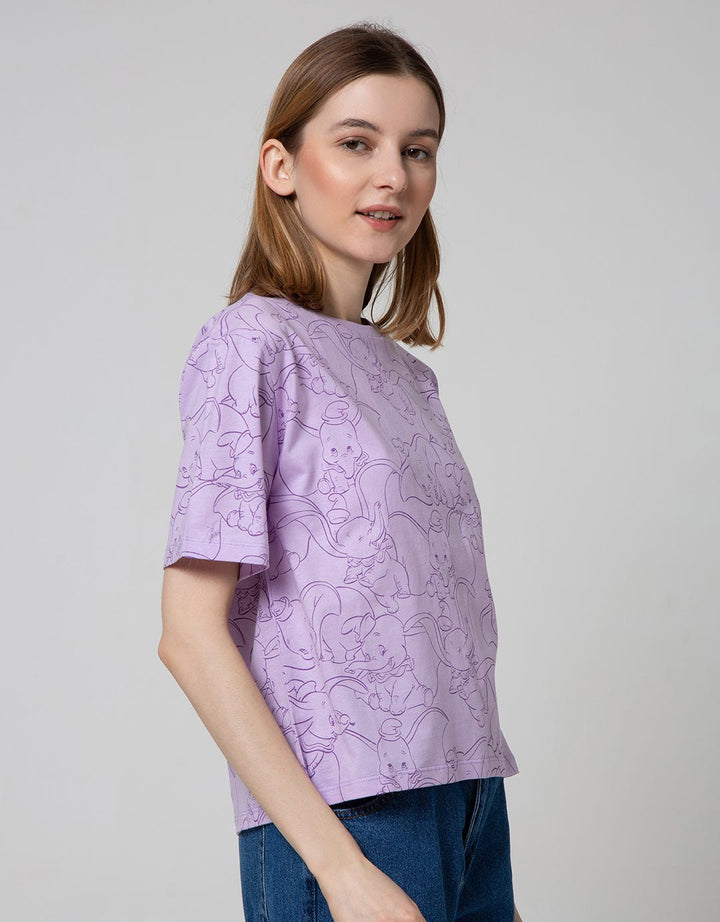 Disney Short Sleeve T-Shirt Tee Dumbo Print
