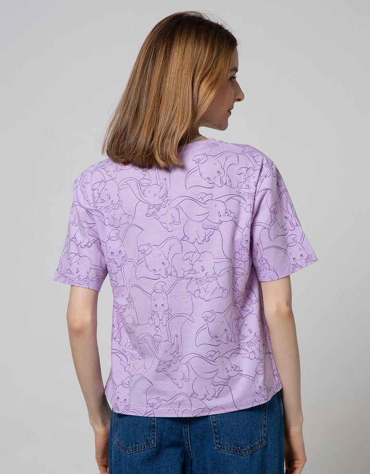 Disney Short Sleeve T-Shirt Tee Dumbo Print