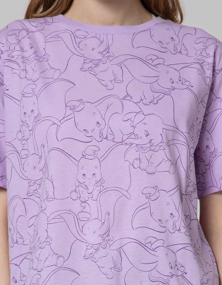 Disney Short Sleeve T-Shirt Tee Dumbo Print