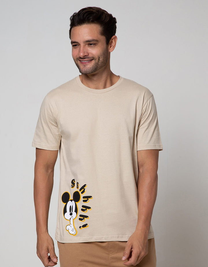 Disney Short Sleeve T-Shirt Mickey Shushing Face