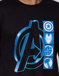 Marvel Short Sleeve T-Shirt Logo Avenger Neon