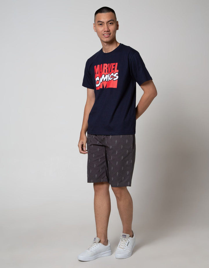 Marvel Short Sleeve T-Shirt Wording Marvel Comics