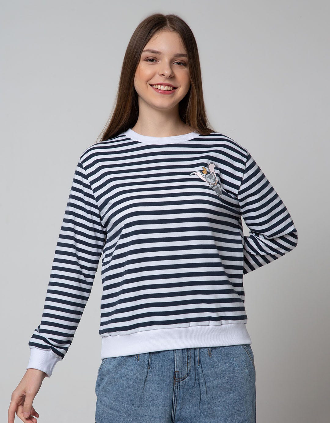 Disney Dumbo Yarn Dyed Stripe Sweatshirt