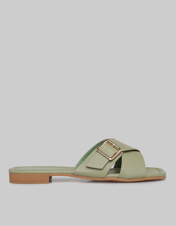Nevada Slip On Woman Cross Buckle Strap