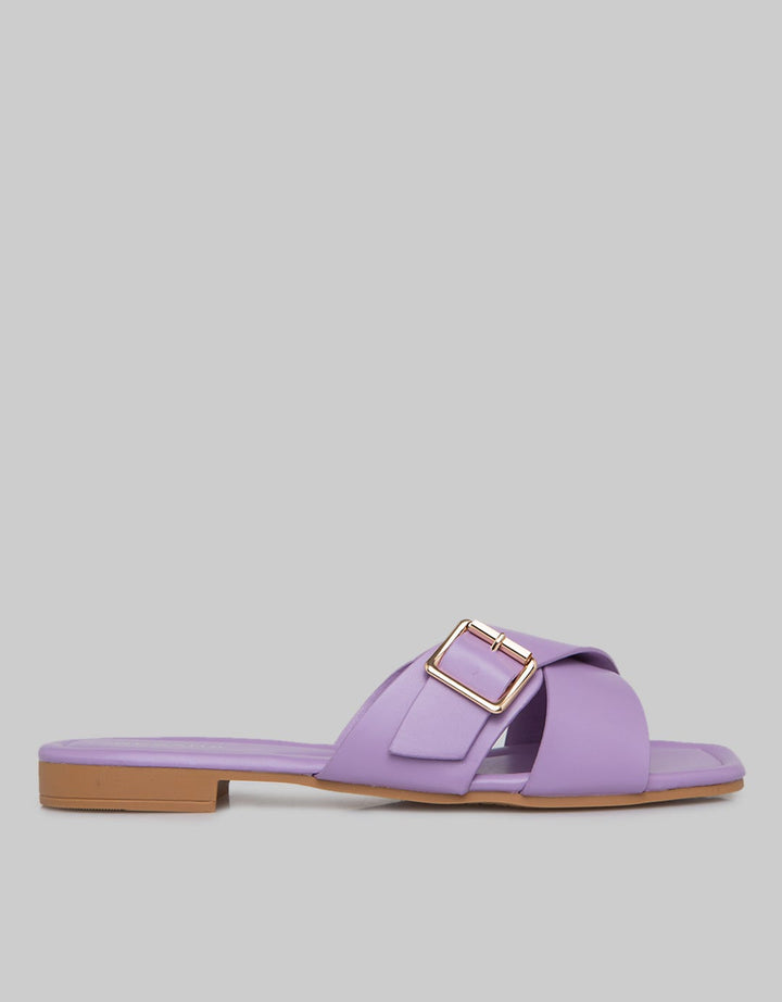 Nevada Slip On Woman Cross Buckle Strap