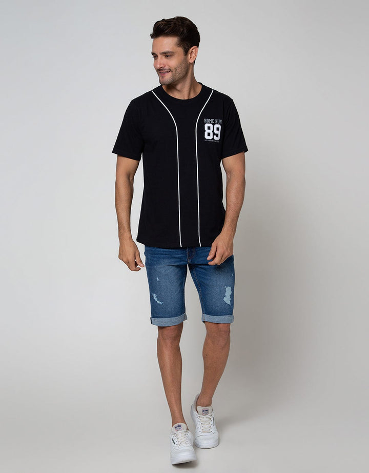 T Zone Short Sleeve T-Shirt Print Theme Baseball 89