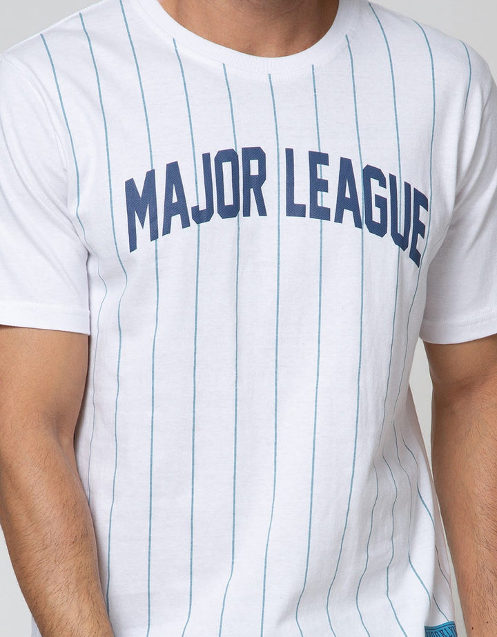 T Zone Short Sleeve T-Shirt Print Major League