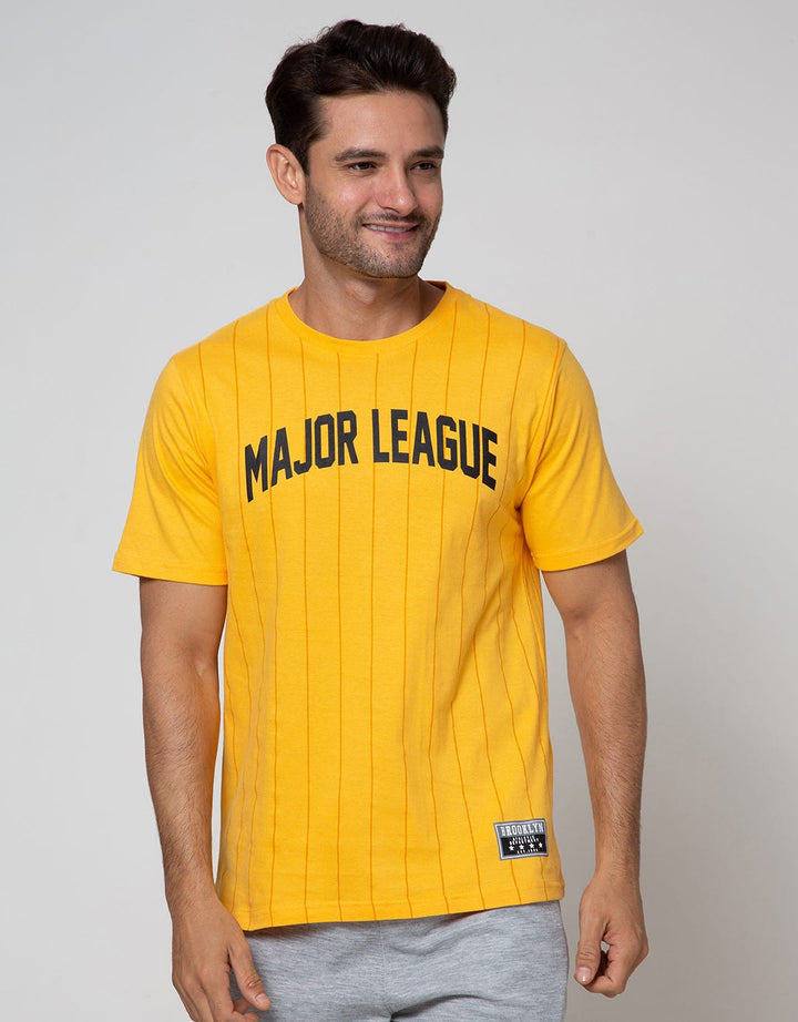 T Zone Short Sleeve T-Shirt Print Major League