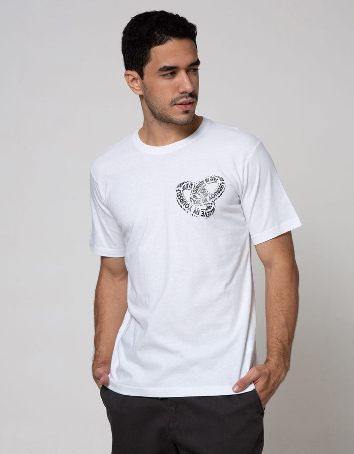 T Zone Short Sleeve T-Shirt Print Imaginary Letter
