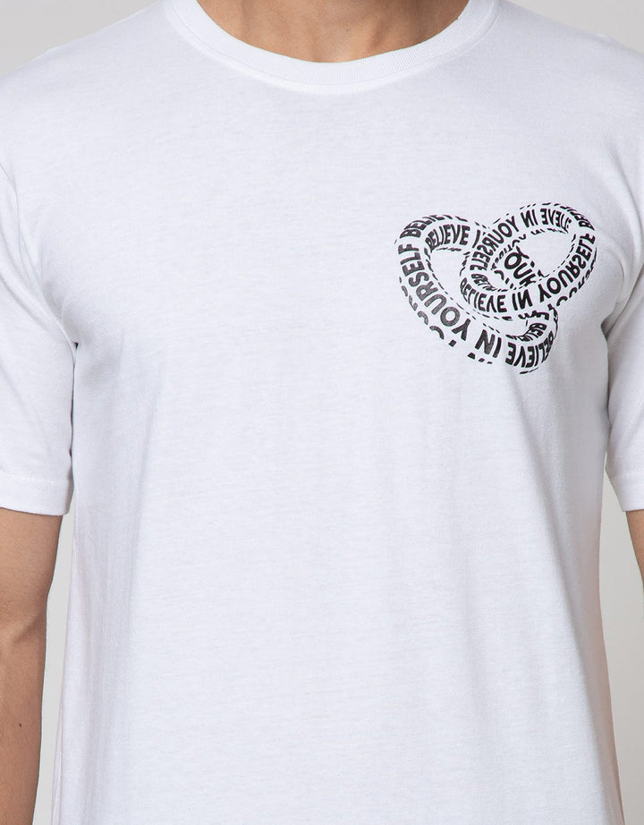 T Zone Short Sleeve T-Shirt Print Imaginary Letter