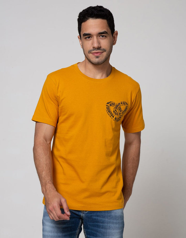 T Zone Short Sleeve T-Shirt Print Imaginary Letter