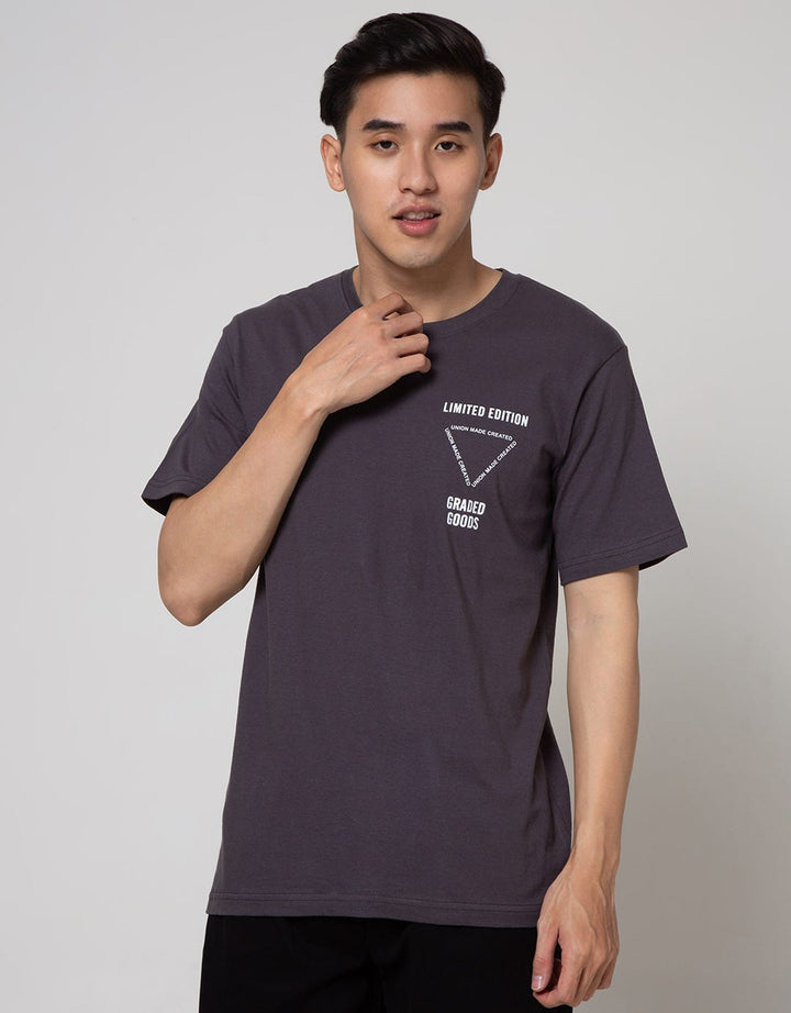 T Zone Short Sleeve T-Shirt Print Imaginery Letter Limited Edition