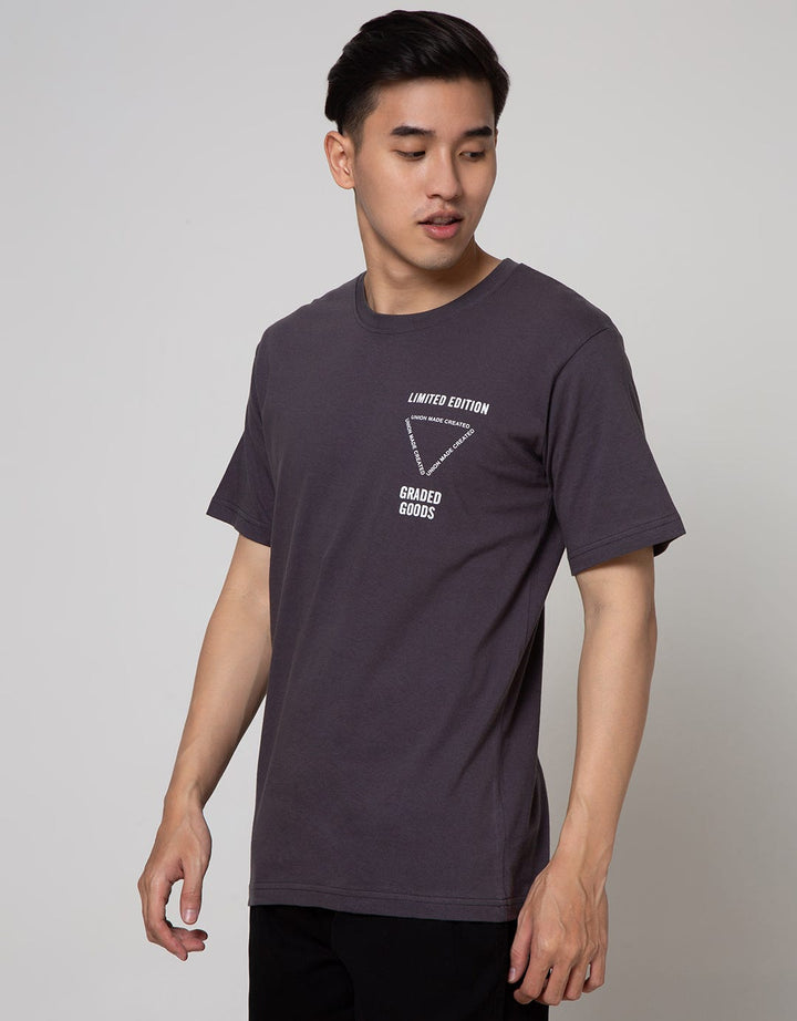 T Zone Short Sleeve T-Shirt Print Imaginery Letter Limited Edition