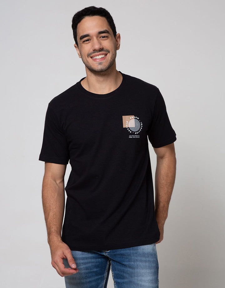 T Zone Short Sleeve T-Shirt Print Imaginery Letter Urban Style