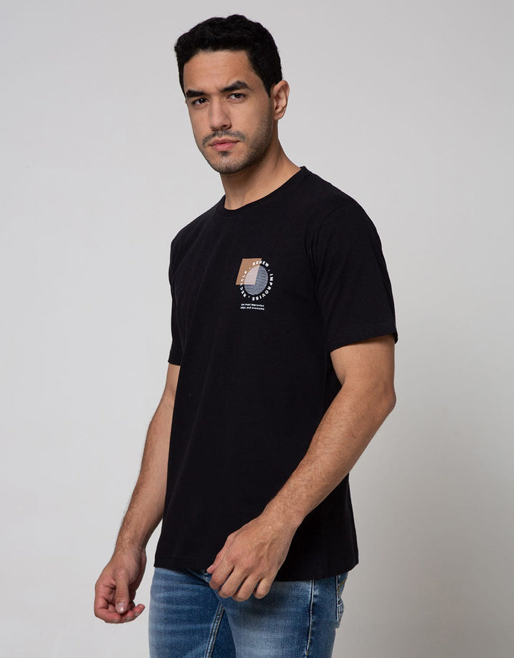 T Zone Short Sleeve T-Shirt Print Imaginery Letter Urban Style