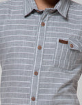 Nevada Short Sleeve Shirt Stripe Yarn Dyed