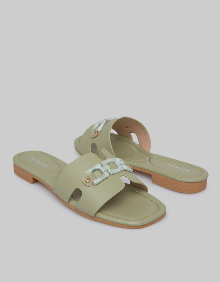 Nevada Slip On Woman Chain On Strap