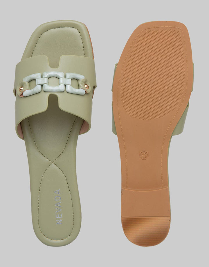 Nevada Slip On Woman Chain On Strap