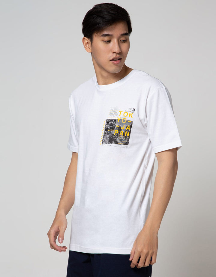 T Zone Short Sleeve T-Shirt Photoprint City - Tky Tfpf2-C2:White:S:Graphic:Ss T-Shirt