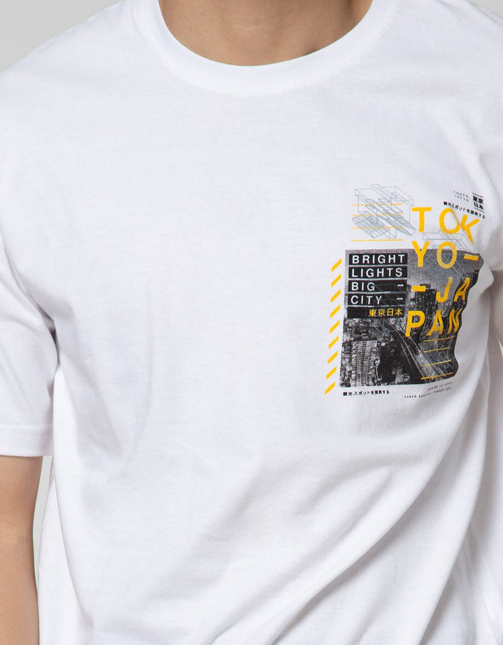 T Zone Short Sleeve T-Shirt Photoprint City - Tky Tfpf2-C2:White:S:Graphic:Ss T-Shirt
