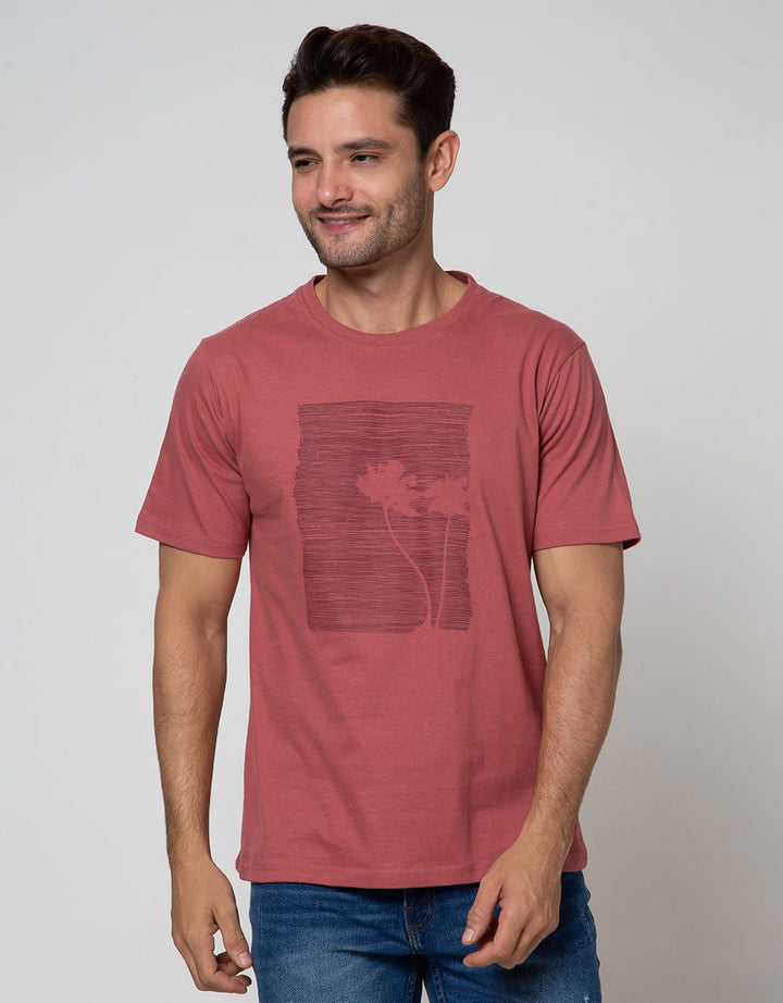 T Zone Short Sleeve T-Shirt Nature Theme Abstract