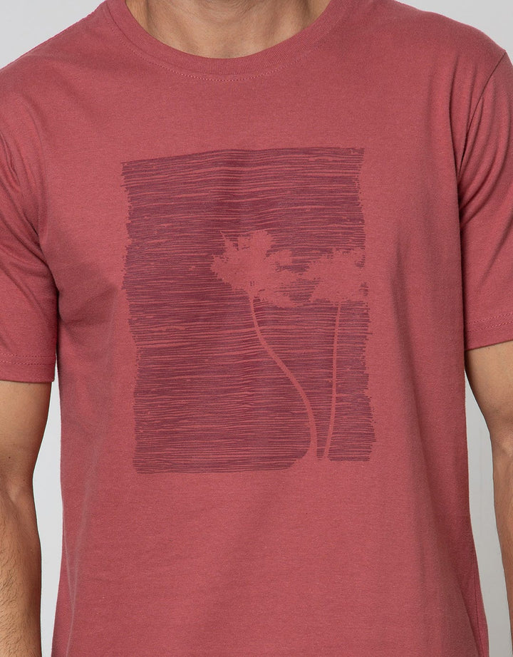 T Zone Short Sleeve T-Shirt Nature Theme Abstract
