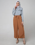 Annisa Long Pants Loose With Elastic Waist And Drawcord