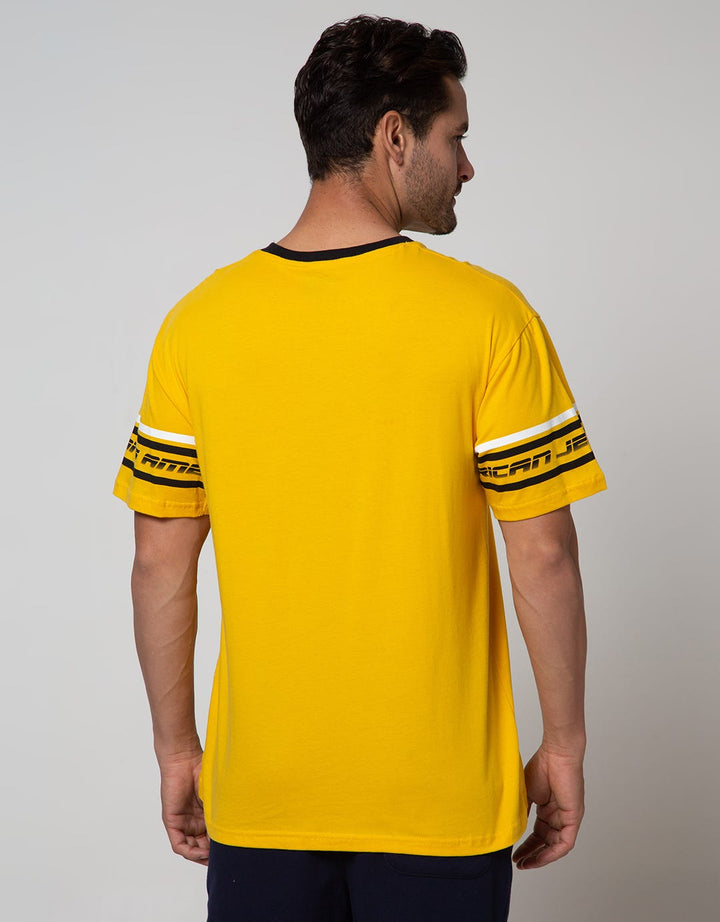 American Jeans Short Sleeve T-Shirt Tee Stripe Athletics