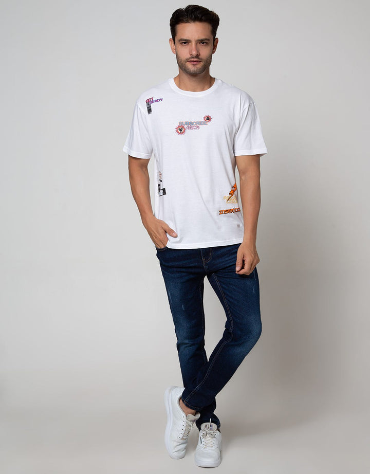 American Jeans Short Sleeve T-Shirt Tee Patches