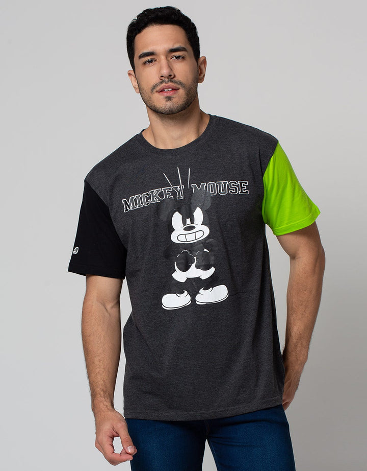 American Jeans Short Sleeve T-Shirt Tee Mickey Angry