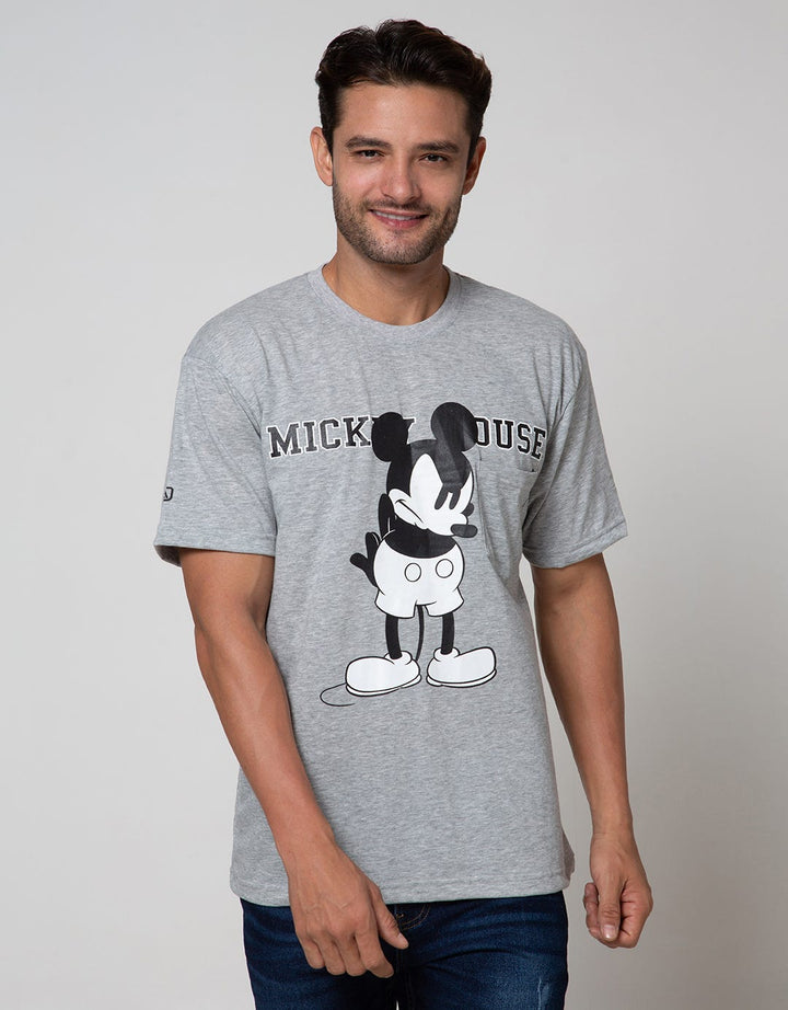 American Jeans Short Sleeve T-Shirt Tee Mickey Pocket