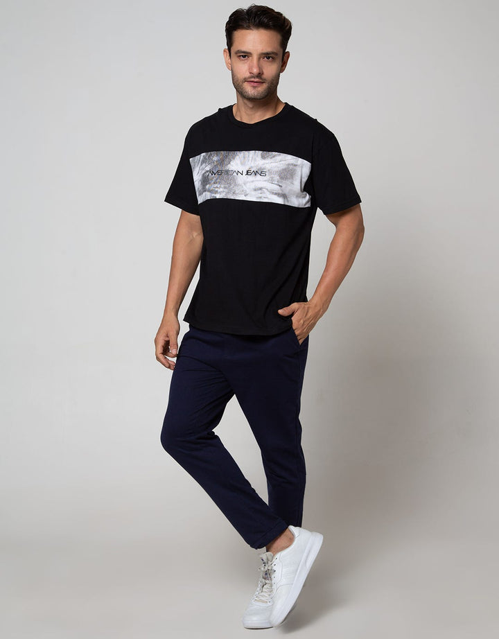 American Jeans Short Sleeve T-Shirt Tee Tie Dye Block