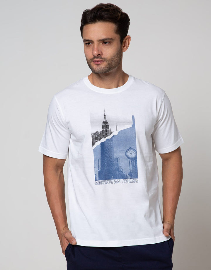 American Jeans Short Sleeve T-Shirt Tee Photoprint City