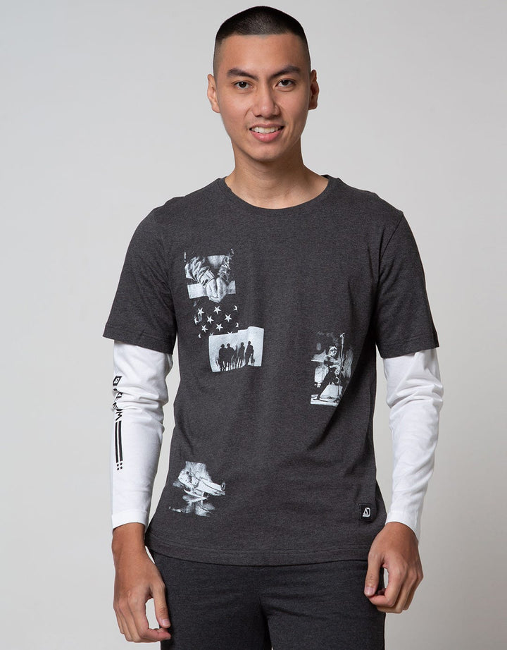 American Jeans Long Sleeve T-Shirt Tee Photoprint Freedom