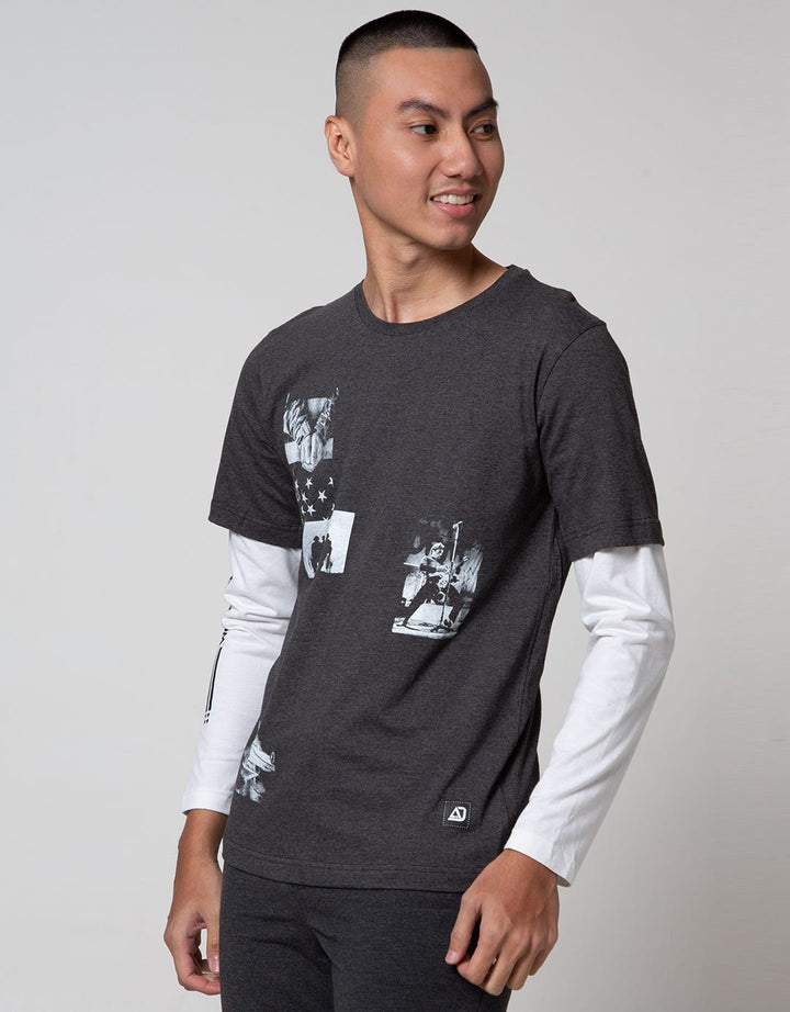 American Jeans Long Sleeve T-Shirt Tee Photoprint Freedom