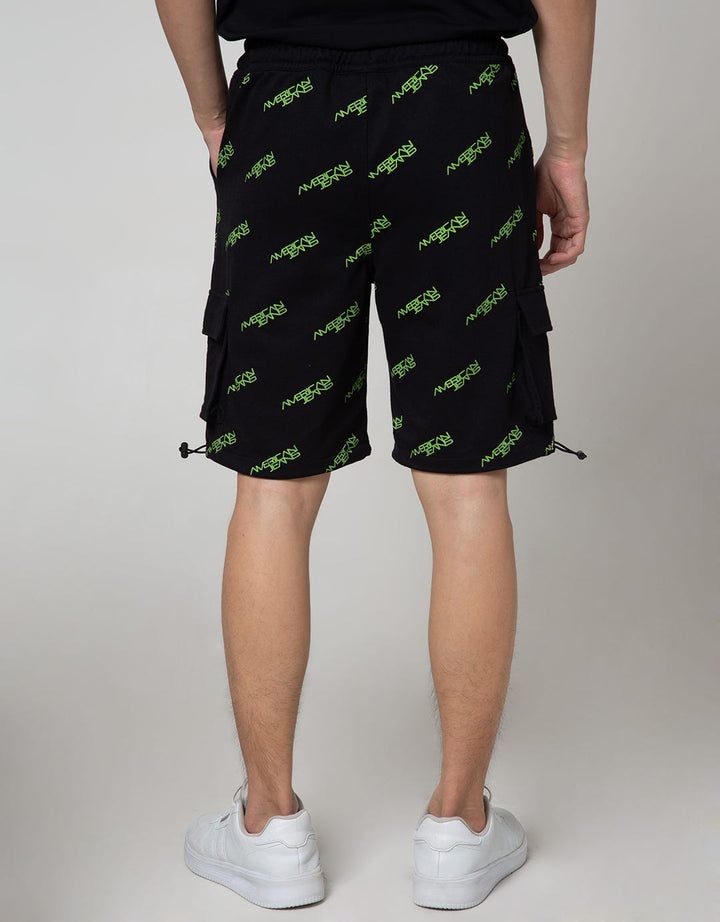 American Jeans Short Pants Fullprint Wording Cargo