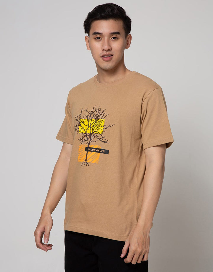 T Zone Short Sleeve T-Shirt Print Captivating Nature Theme Life
