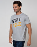 T Zone Short Sleeve T-Shirt Print Theme Statement Stay True