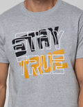 T Zone Short Sleeve T-Shirt Print Theme Statement Stay True