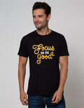 T Zone Short Sleeve T-Shirt Print Theme Statement Focus On The Good
