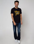 T Zone Short Sleeve T-Shirt Print Theme Statement Focus On The Good