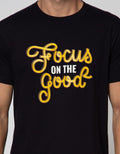 T Zone Short Sleeve T-Shirt Print Theme Statement Focus On The Good