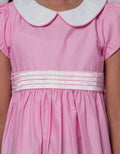 Little M Short Sleeve Midi Dress Tangan Puff Print Bunga