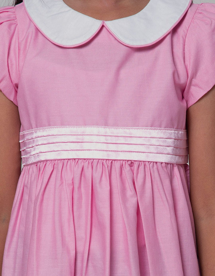 Little M Short Sleeve Midi Dress Tangan Puff Print Bunga