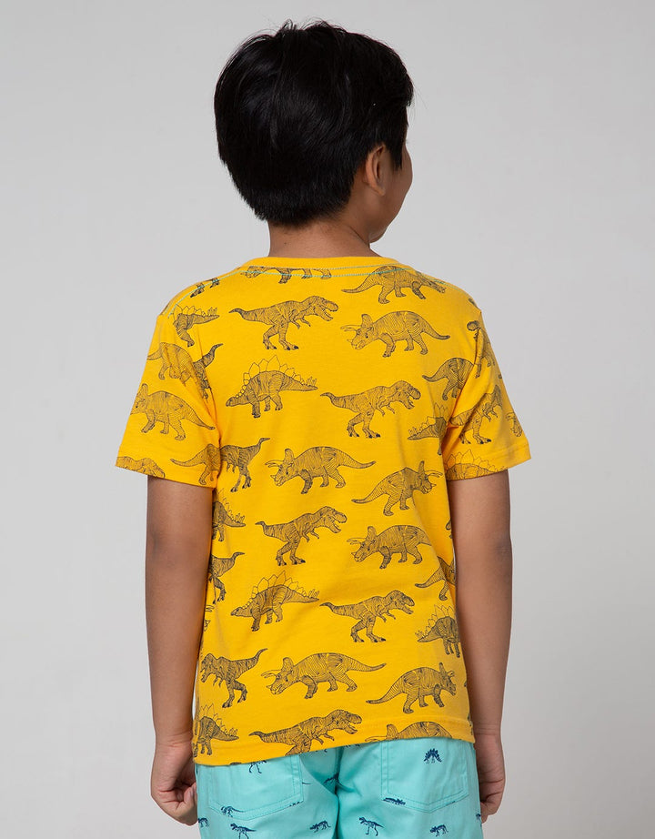 Little M Short Sleeve Dino T-Shirt