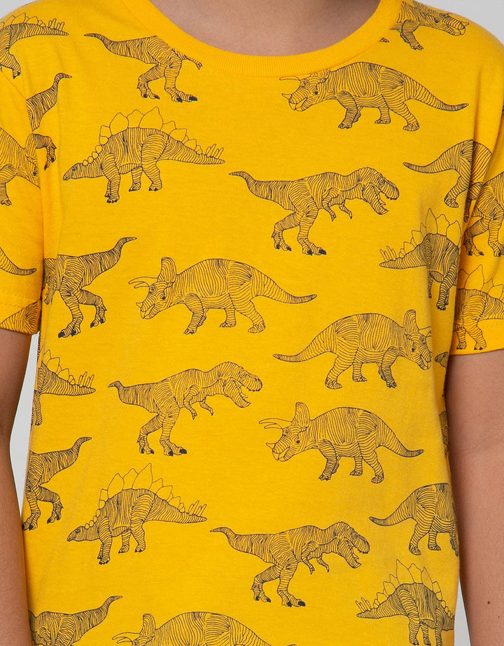 Little M Short Sleeve Dino T-Shirt