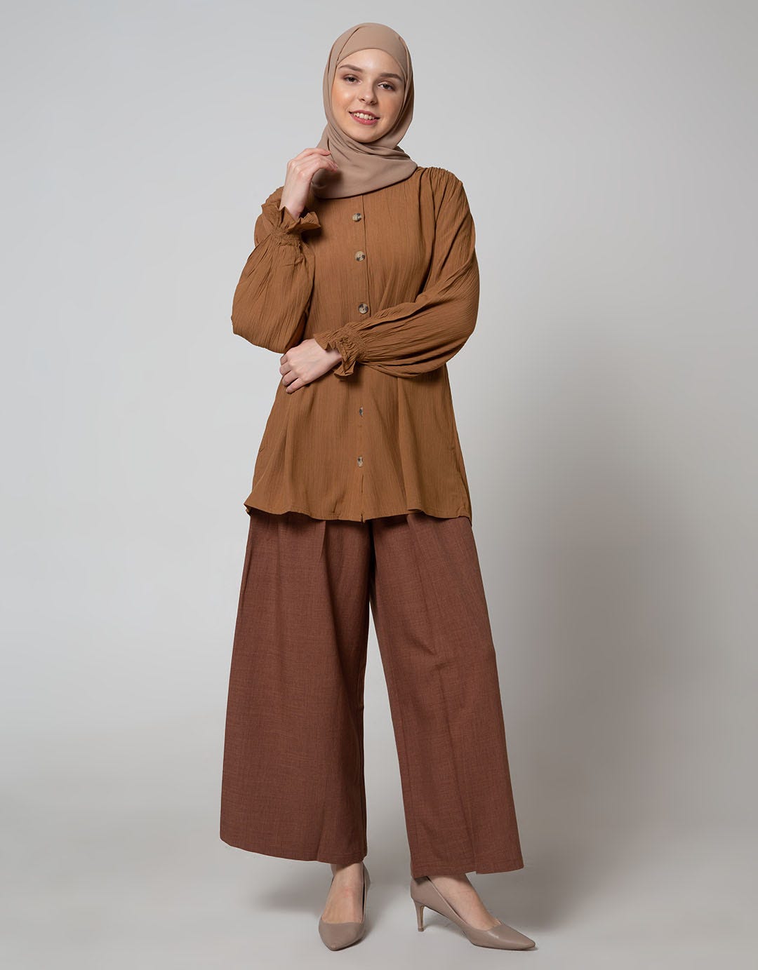 Annisa Long Pants Double Pleats Cullote