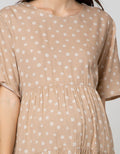 St. Yves Mom Short Sleeve Blouse Rayon Tier Daisy