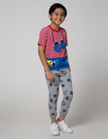 Little M Short Sleeve T-Shirt Stripe Animal Nautical Flip